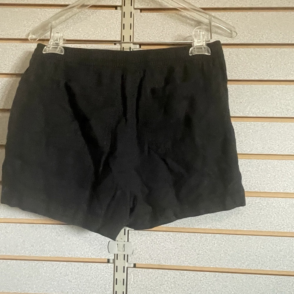 Old Navy S Linen Blend Shorts Black Elastic Waist Drawstring Pockets